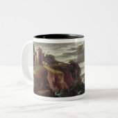 St Paul, das in Malta ankommt Zweifarbige Tasse (Vorderseite Links)