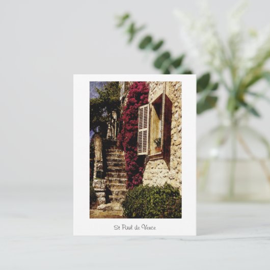 St Paul de Vence, Provence, Frankreich Postkarte (Stehend Vorderseite)