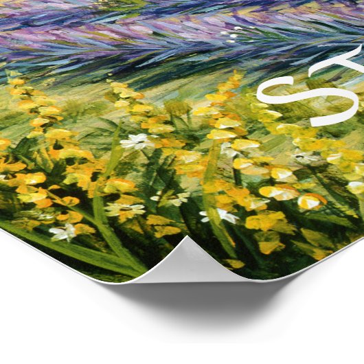 St Paul de Vence und Lavender Poster (Ecke)