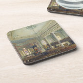 St Paul, Deptford (w/c auf Papier) Getränkeuntersetzer (Linke Seite)