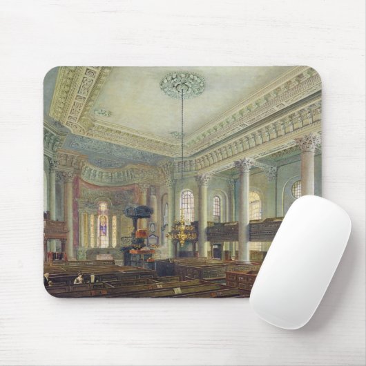 St Paul, Deptford (w/c auf Papier) Mousepad (Mit Mouse)