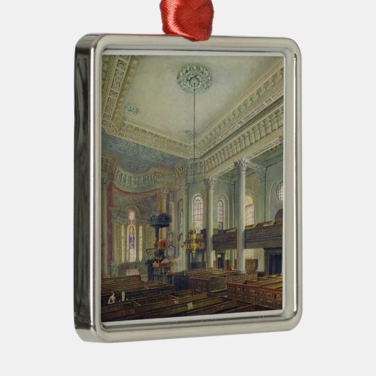 St Paul, Deptford (w/c auf Papier) Silbernes Ornament (Rechts)