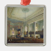 St Paul, Deptford (w/c auf Papier) Silbernes Ornament (Vorne)