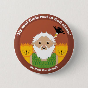 St Paul der Einsiedler Button