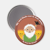 St. Paul, der Einsiedler Magnet (Vorderseite/Rückseite)