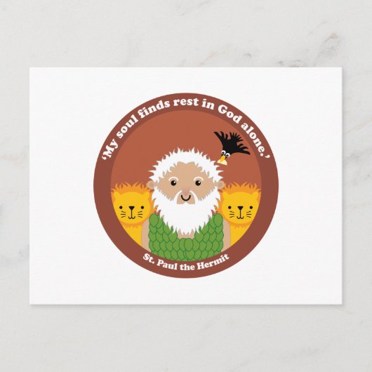 St. Paul, der Einsiedler Postkarte (Vorderseite)