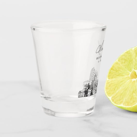 St. Paul Gastgeschenk Hochzeit Personalisiert Chee Schnapsglas (Links)