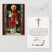 St. Paul - Gebetskarte (Flat) Visitenkarte (Vorne/Hinten)