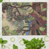 St. Paul Hospital und Garten von Vincent van Gogh Geschirrtuch (Gefaltet)