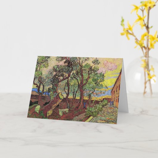 St. Paul Hospital und Garten von Vincent van Gogh Karte (Gelbe Blume)