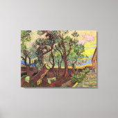 St. Paul Hospital und Garten von Vincent van Gogh Leinwanddruck (Vorderseite)