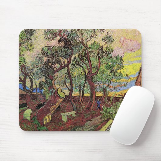 St. Paul Hospital und Garten von Vincent van Gogh Mousepad (Mit Mouse)