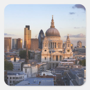 St Paul Kathedrale Quadratischer Aufkleber