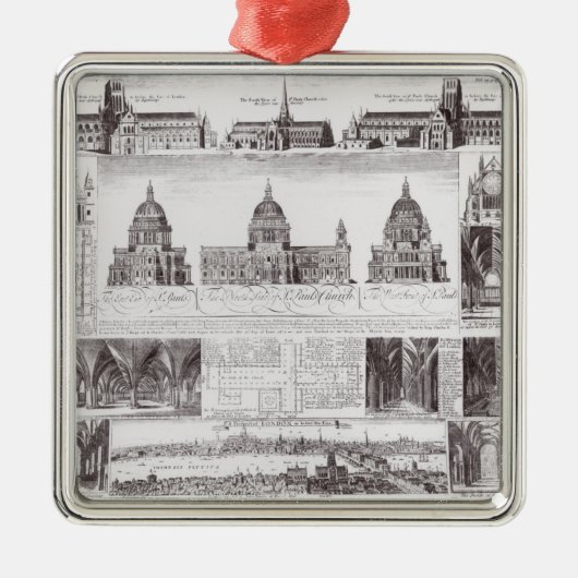 St Paul Kathedrale Silbernes Ornament (Vorne)