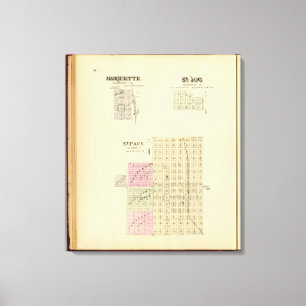 St Paul, Marquette und St. Joe, Nebraska Leinwanddruck