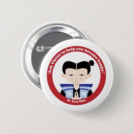 St. Paul Miki Button (Vorne & Hinten)