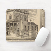 St. Paul, Minneapolis, Minnesota Lithograph Map Mousepad (Mit Mouse)