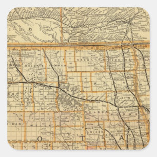 St- Paul, Minneapolis- und Manitoba-Eisenbahn 2 Quadratischer Aufkleber