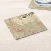 St- Paul, Minneapolis- und Manitoba-Eisenbahn Rechteckiger Pappuntersetzer (angewinkelt)