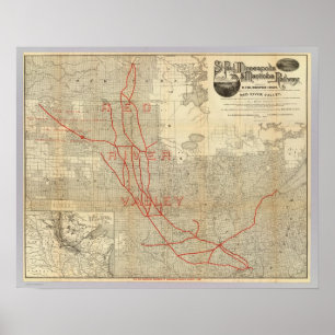 St. Paul, Minneapolis und Manitoba Railway Poster
