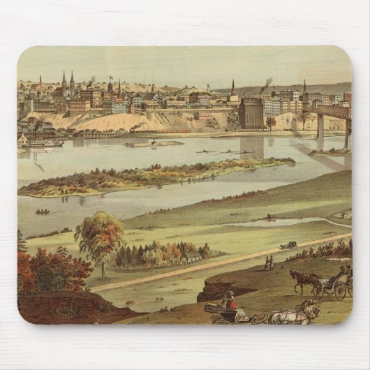 St. Paul, Minnesota Lithograph 2 Mousepad (Vorne)