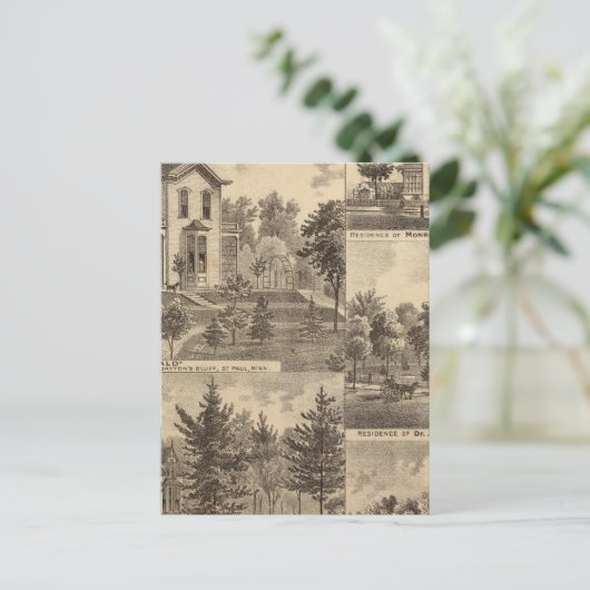 St. Paul, Minnesota Lithograph Postkarte (Stehend Vorderseite)