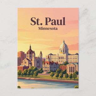 St. Paul, Minnesota Postkarte
