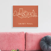 St. Paul, Minnesota Skyline Leinwanddruck (Insitu (Wohnzimmer))