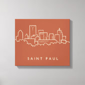 St. Paul, Minnesota Skyline Leinwanddruck (Vorderseite)