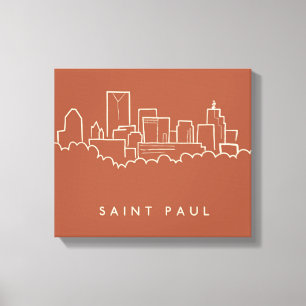St. Paul, Minnesota Skyline Leinwanddruck