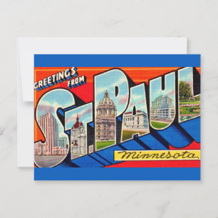 St Paul MN Grüße Postkarte