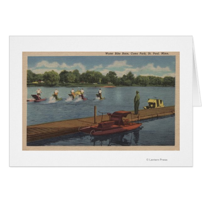 St. Paul, MN - Water Bike Race im Como Park (Vorderseite (Horizontal))