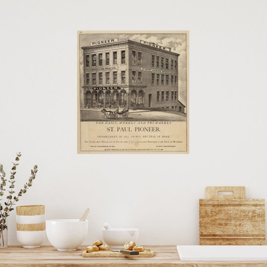 St. Paul Pioneer Poster (Küche)
