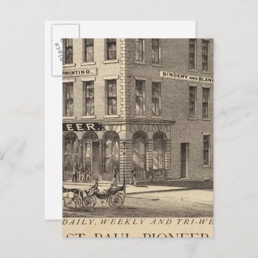 St. Paul Pioneer Postkarte (Vorne/Hinten)