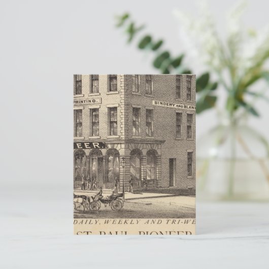 St. Paul Pioneer Postkarte (Stehend Vorderseite)