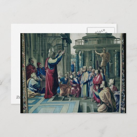 St. Paul Preaching im Areopagus Postkarte (Vorne/Hinten)