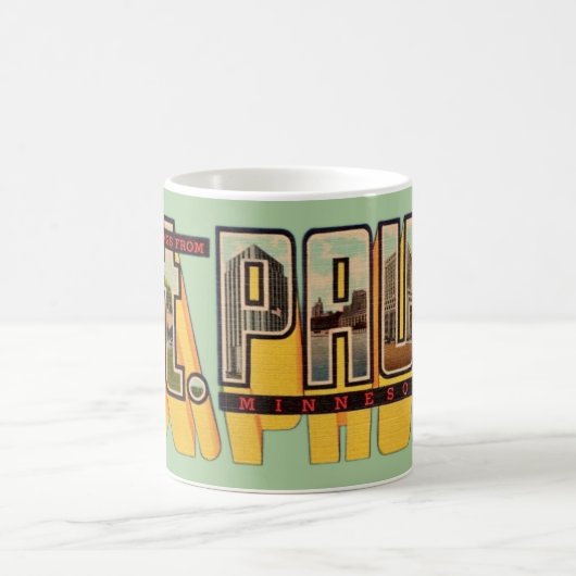 St Paul Retro Greeting Mug Kaffeetasse (Mittel)