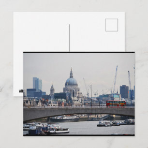 St. Paul‘s und die Themse Postkarte