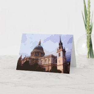 St Paul Seitenansicht Kathedrale in London, Karte