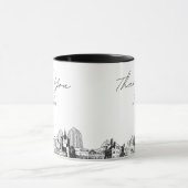 St. Paul Sketch Simple Custom Wedding Coffee Tasse (Zentrum)