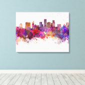 St. Paul Skyline im Aquarellhintergrund Leinwanddruck (Insitu (Holzboden))