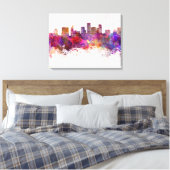 St. Paul Skyline im Aquarellhintergrund Leinwanddruck (Insitu (Schlafzimmer))