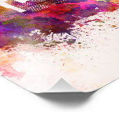 St_. Paul skyline im Watercolor background Fotodruck (Ecke)