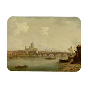 St Paul und Blackfriars Brücke, London, c.1770- Magnet