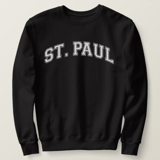 ST. PAUL University Style Sweater America Uni Sweatshirt (Design vorne)