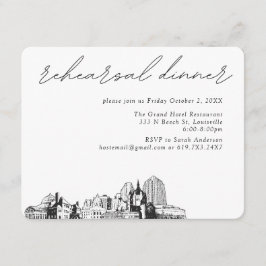 St. Paul Wedding Elegantes Probe Dinner Begleitkarte