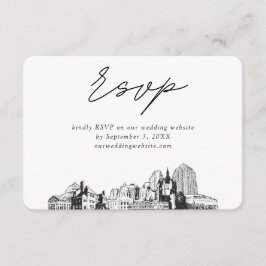 St. Paul Wedding Minimalistisch Sketch UAWG Begleitkarte