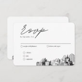 St. Paul Wedding Traditional UAWG Meal Option Begleitkarte (Vorne/Hinten)