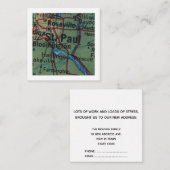 St Paul Wir haben eine neue Adresskarte verschoben Begleitkarte (Vorne/Hinten)