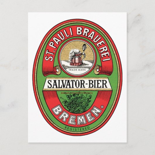 St. Pauli Brauerei Postkarte (Vorderseite)